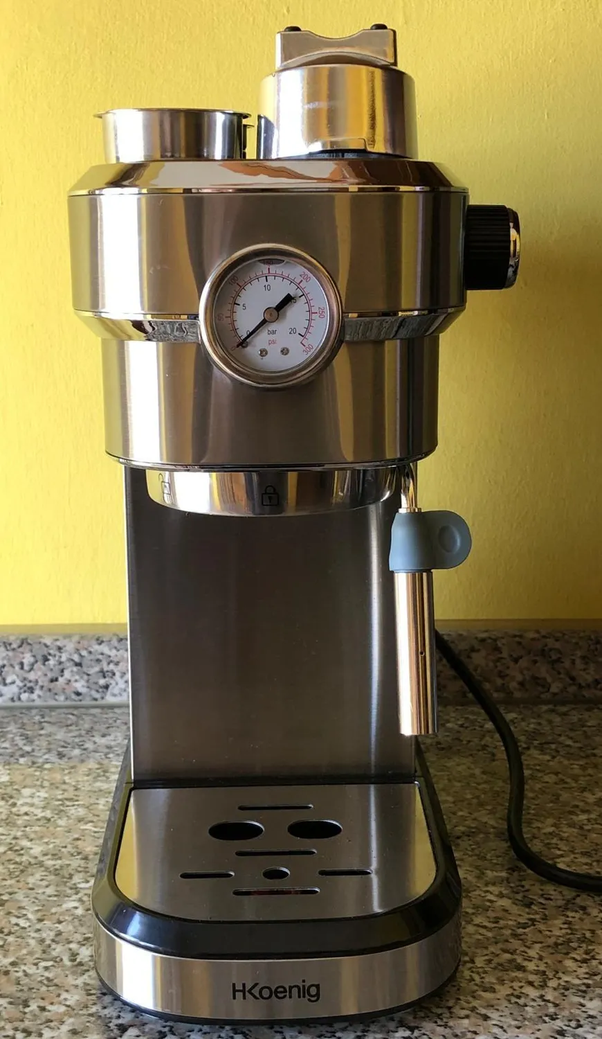 Koenig EXP820 macchina espresso 20 bar 1,1L acciaio