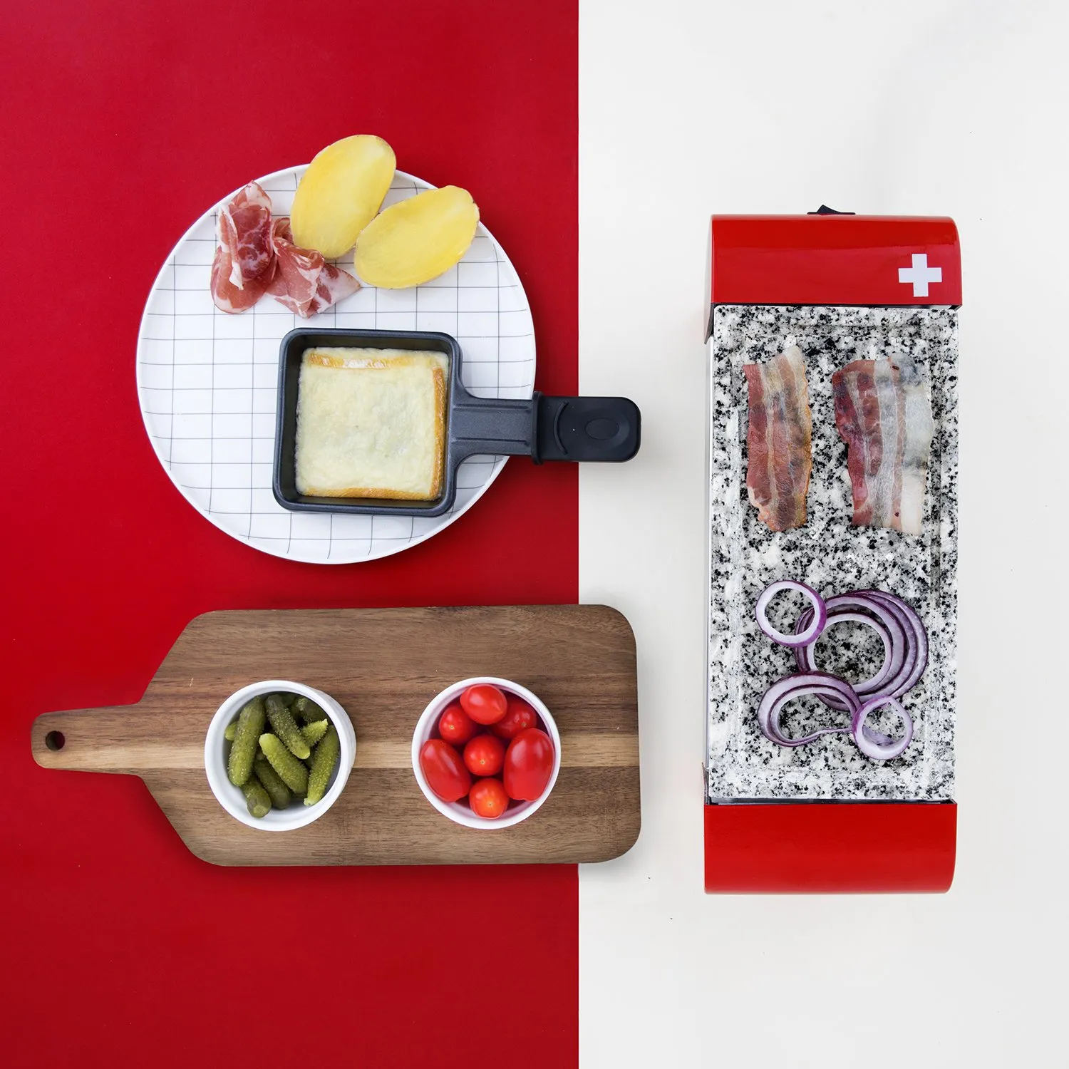 Koenig RP2 raclette 2 persone pietra granito 350W