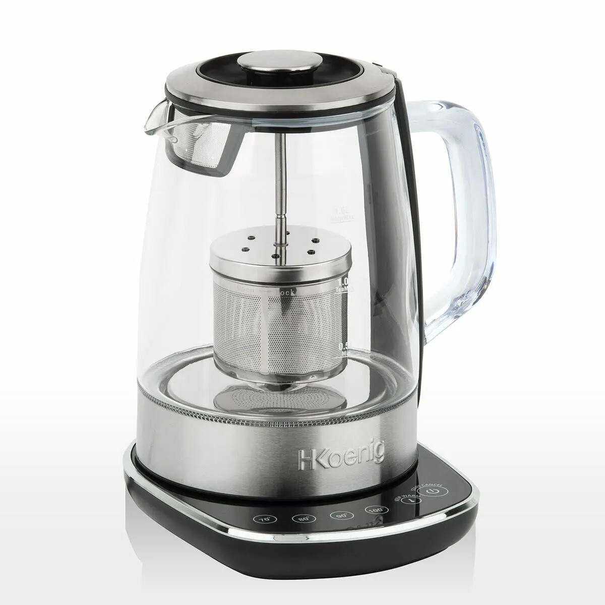 H.Koenig TI600 bollitore vetro 1,5L 70-100°C