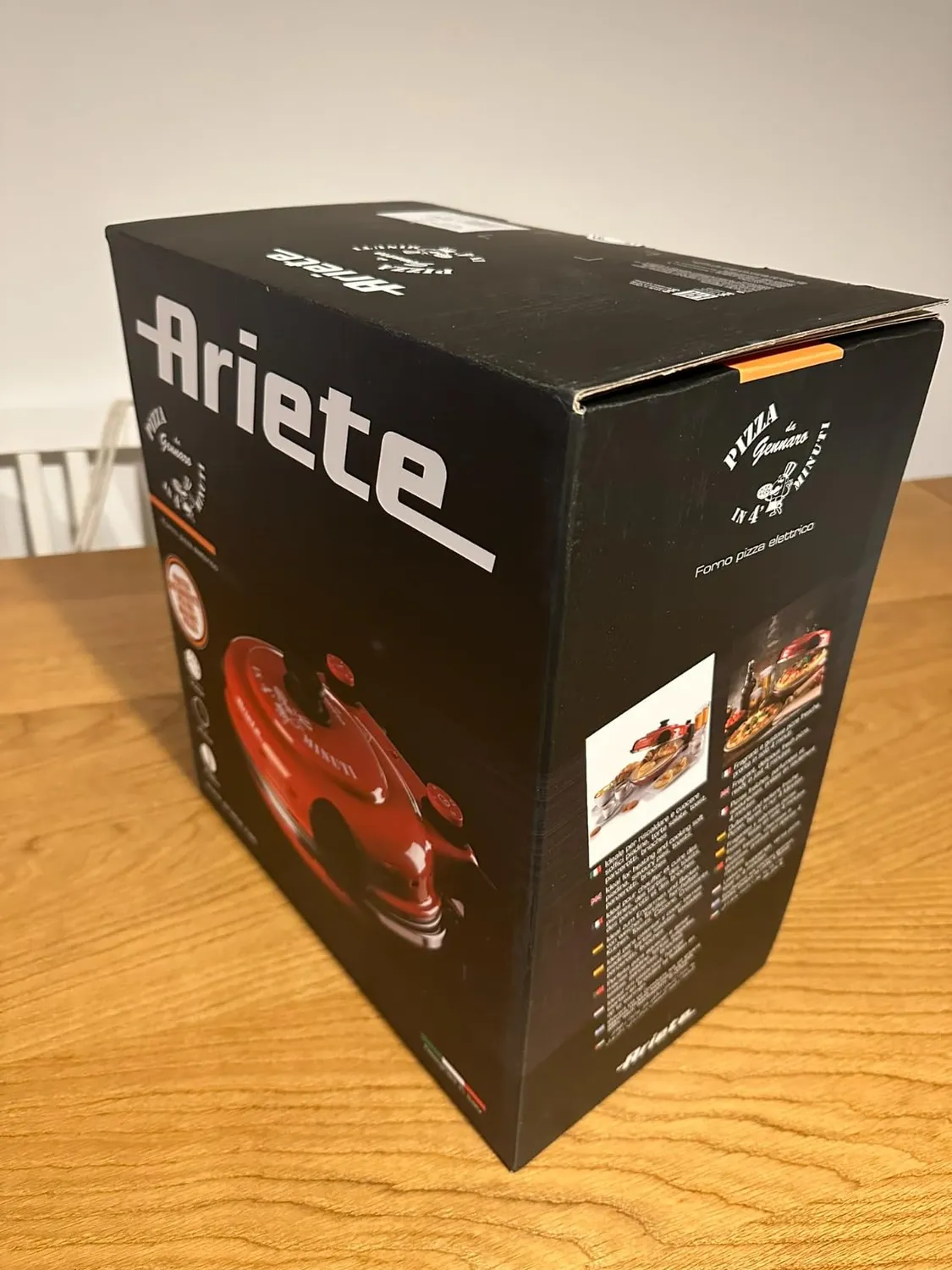 Ariete 927 Forno Pizza Doppio Nero 32 cm 400°C