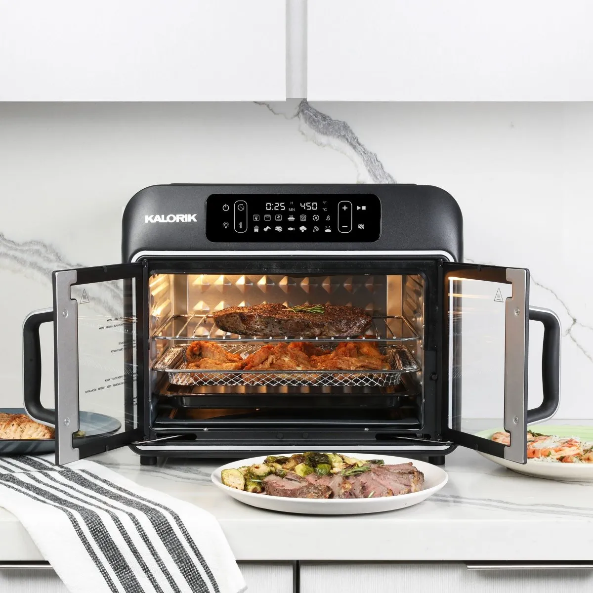 Kalorik Designer Series forno friggitrice 26 Qt nero 1700 W