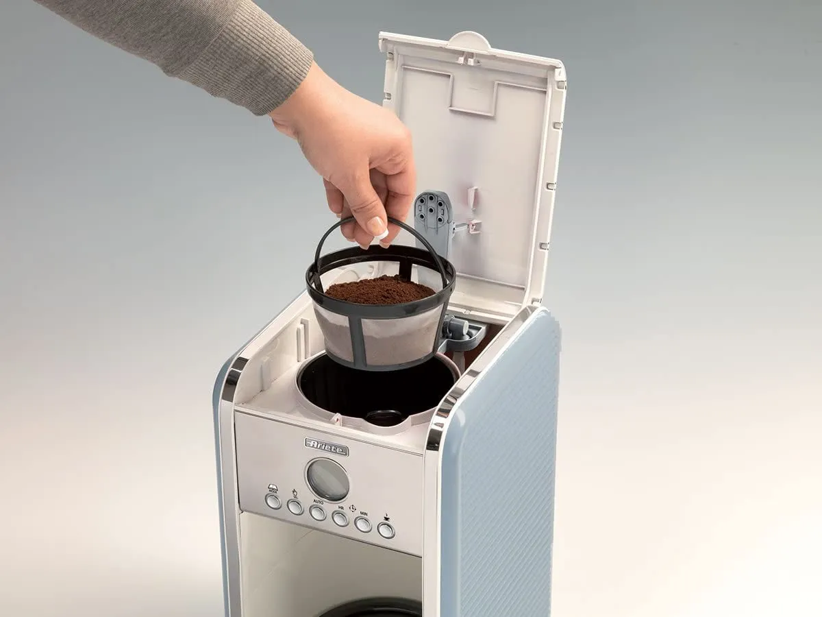 Ariete Vintage 1342 macchina caffe americano celeste 12 tazze
