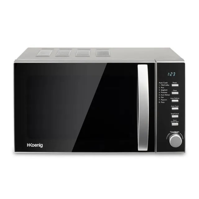 H.Koenig VIO2 Microonde 20L 8 Programmi Nero Specchio