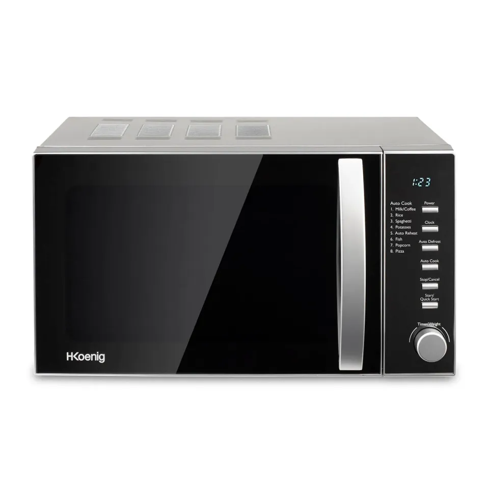 H.Koenig VIO2 Microonde 20L 8 Programmi Nero Specchio