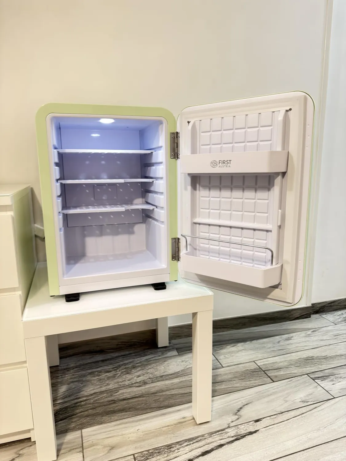 First Austria minifrigo retrò 40L verde chiaro silenzioso