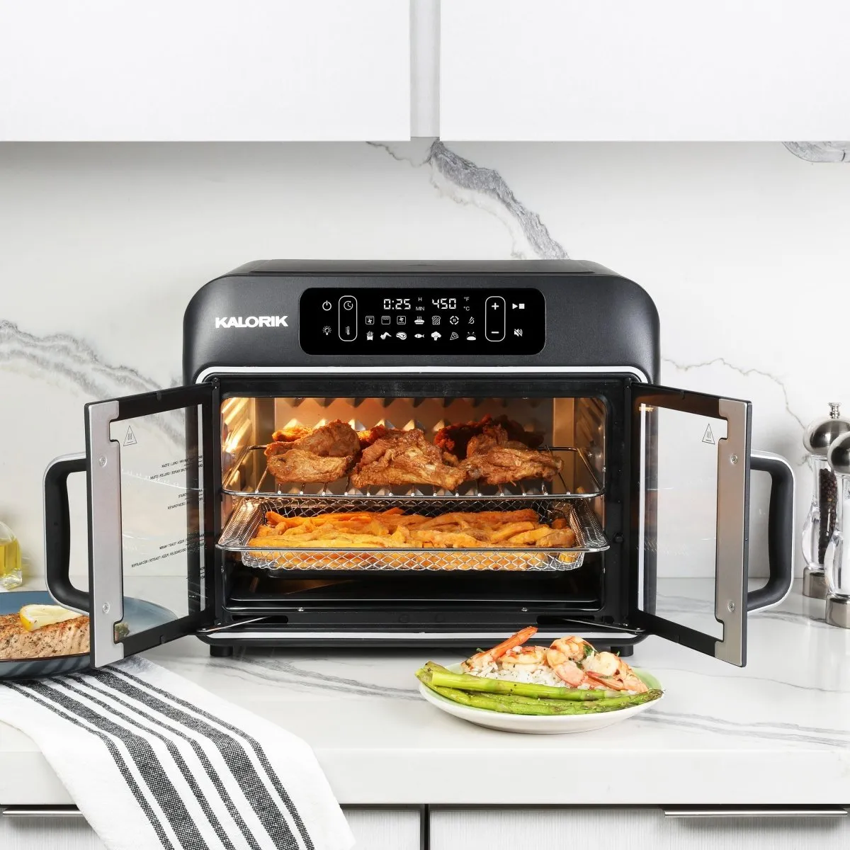 Kalorik Designer Series forno friggitrice 26 Qt nero 1700 W