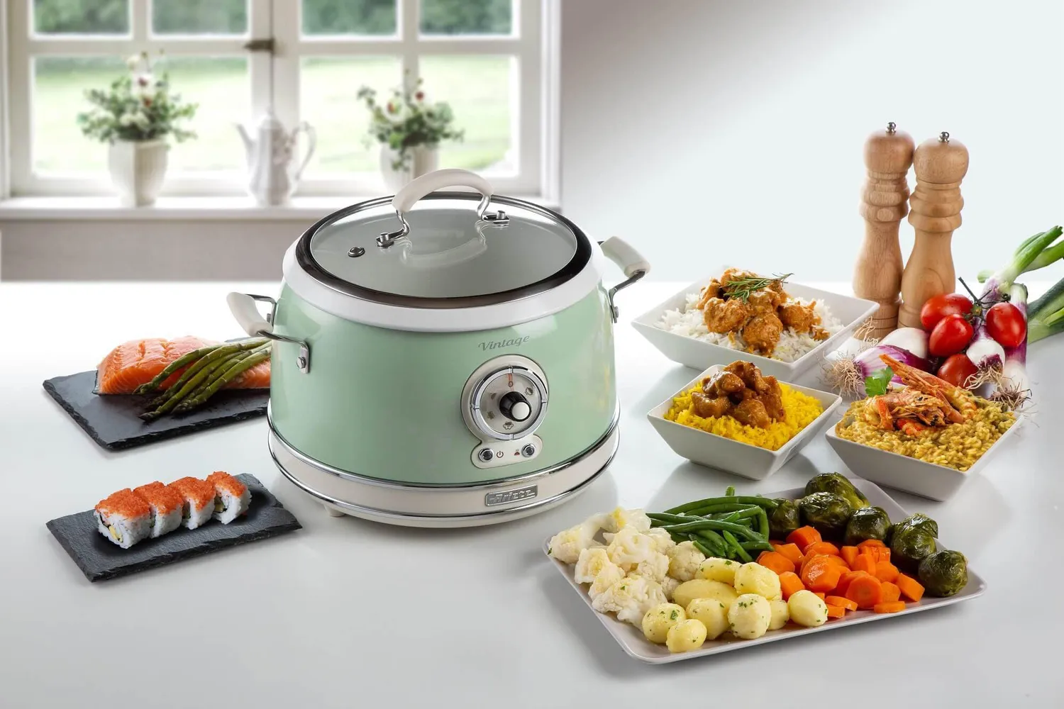Ariete Vintage 2904 cuociriso slow cooker verde 3,5L