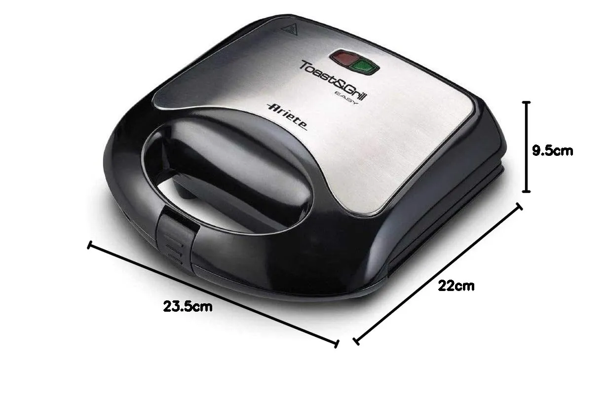 Ariete 1980 Toast & Grill Easy tostiera sandwich 750W rigata