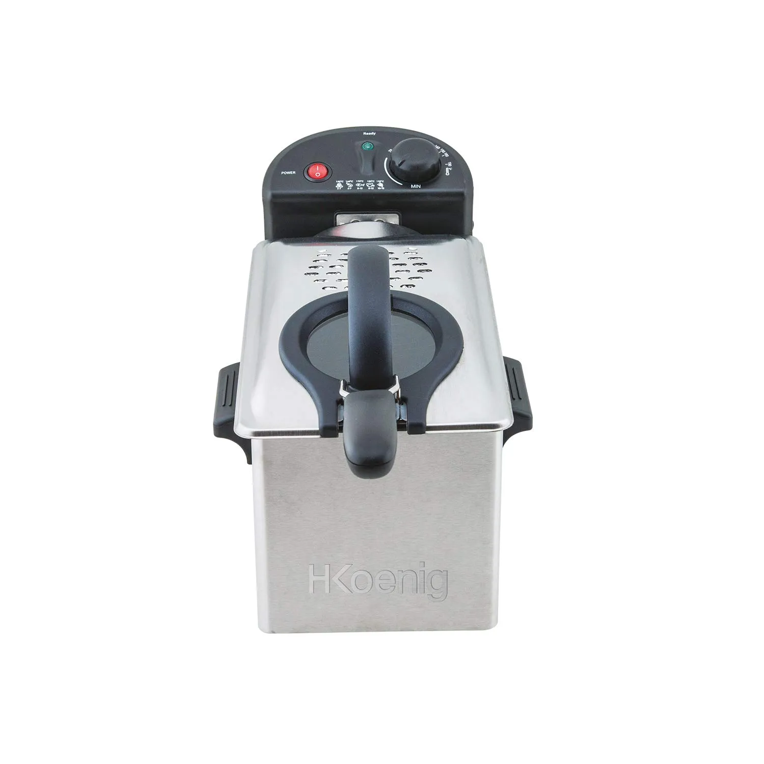 H.Koenig DFX600 friggitrice doppia 2x3L inox 3600W