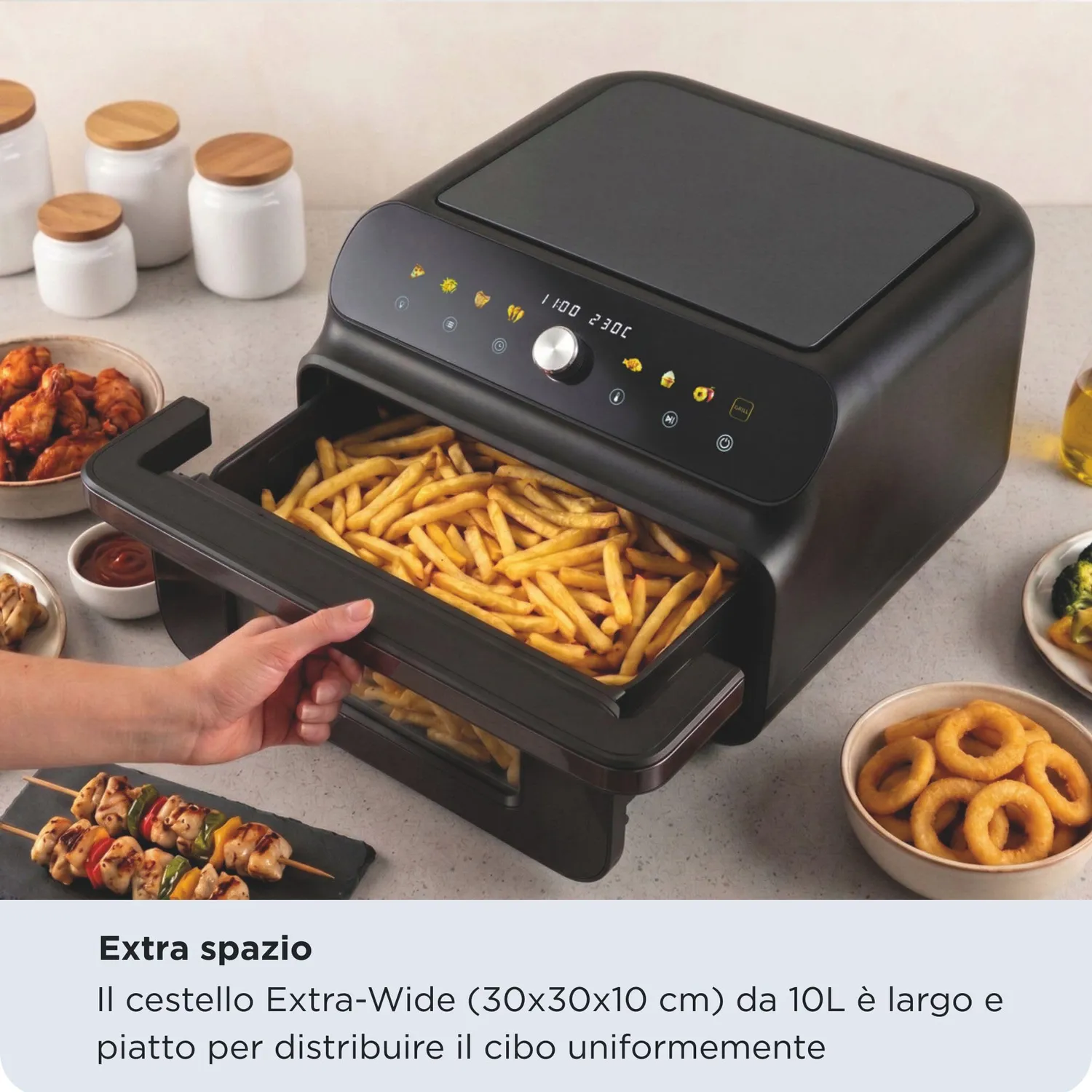 Ariete Air Fryer Pizza Oven 4649 Friggitrice ad Aria 10L