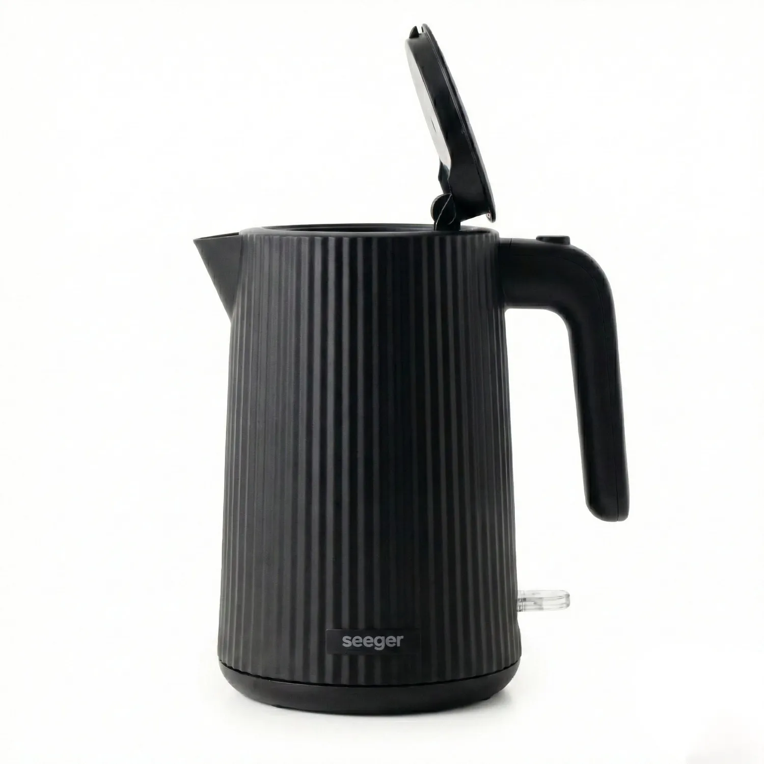 Seeger bollitore elettrico nero plissettato design