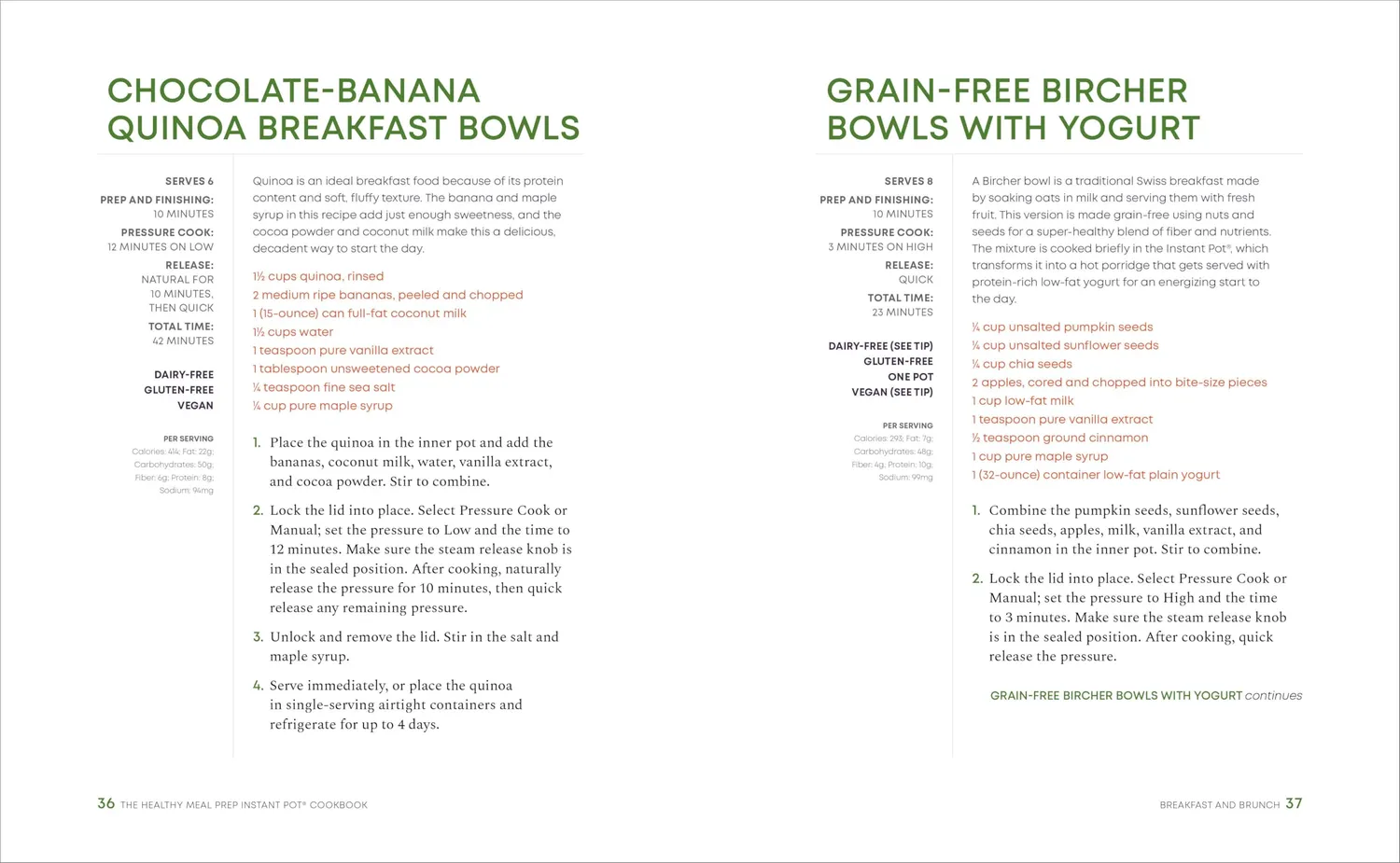Instant Healthy Meal Prep ricettario pasti sani pronti