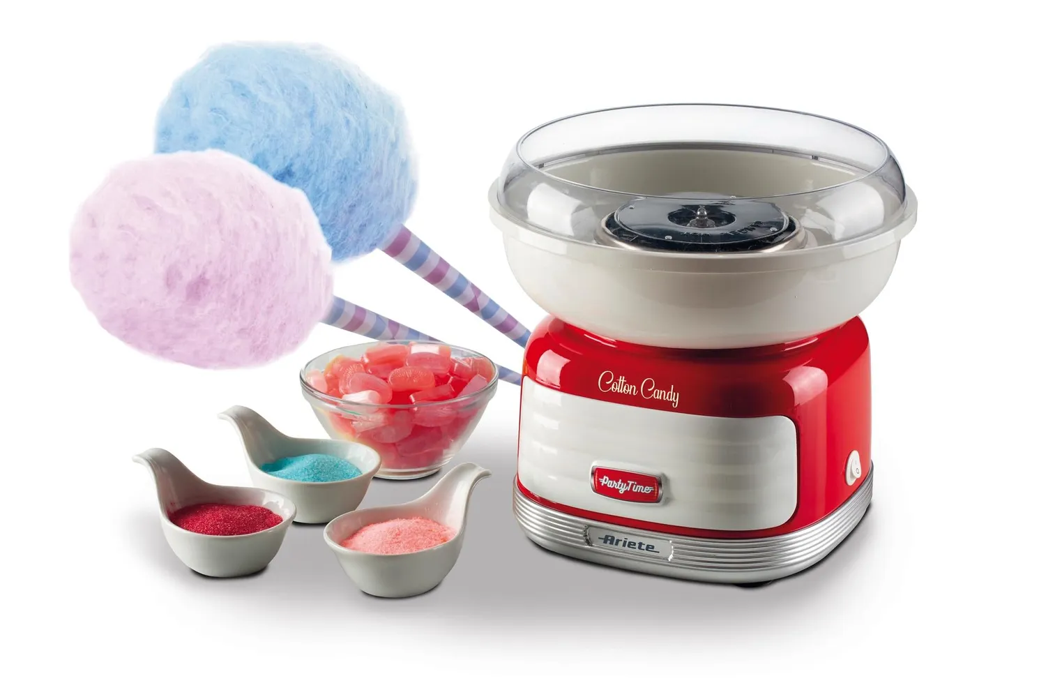 Ariete Party Time 2973 zucchero filato rosso 450W