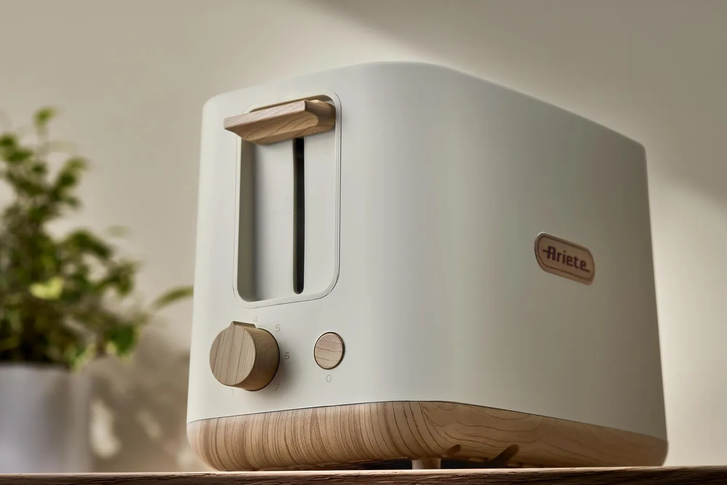 Ariete Breakfast Wood 157 tostapane beige con pinze