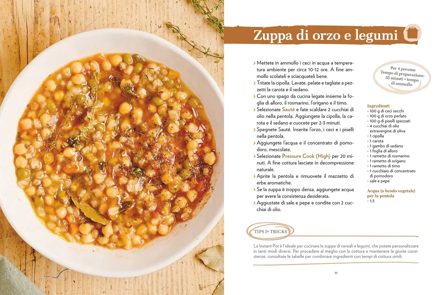 Instant Cucinare con Instant Pot Libro Ricette a Colori