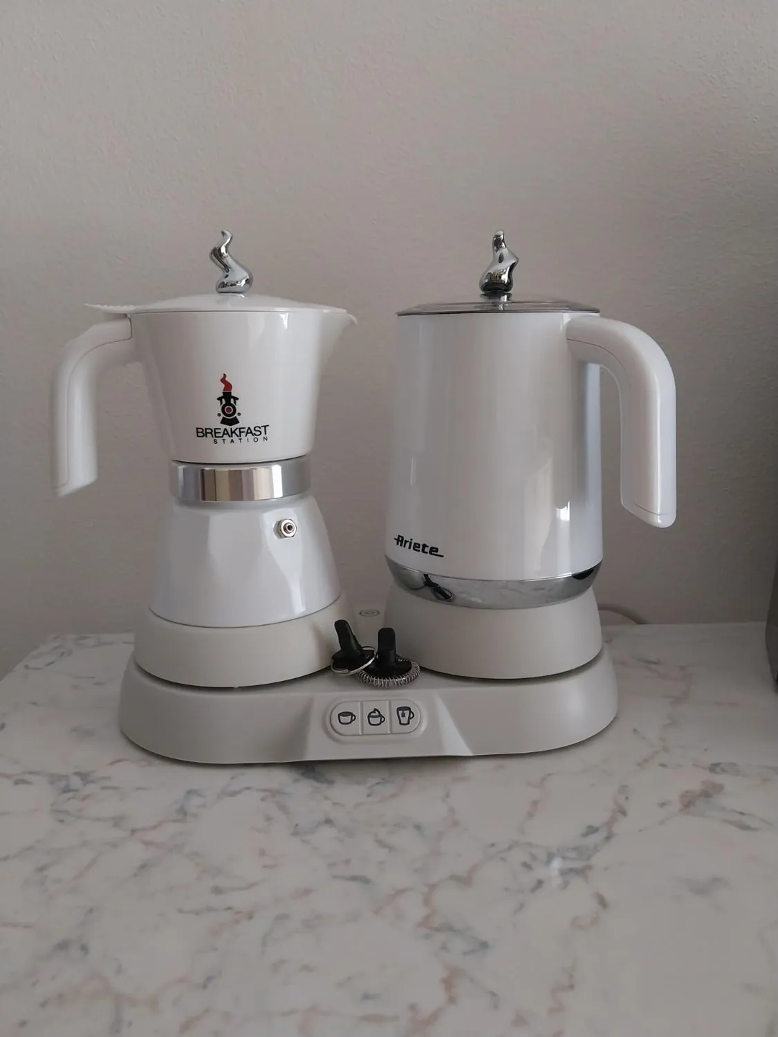 Ariete 1344 Breakfast Station moka 4 tazze bianca