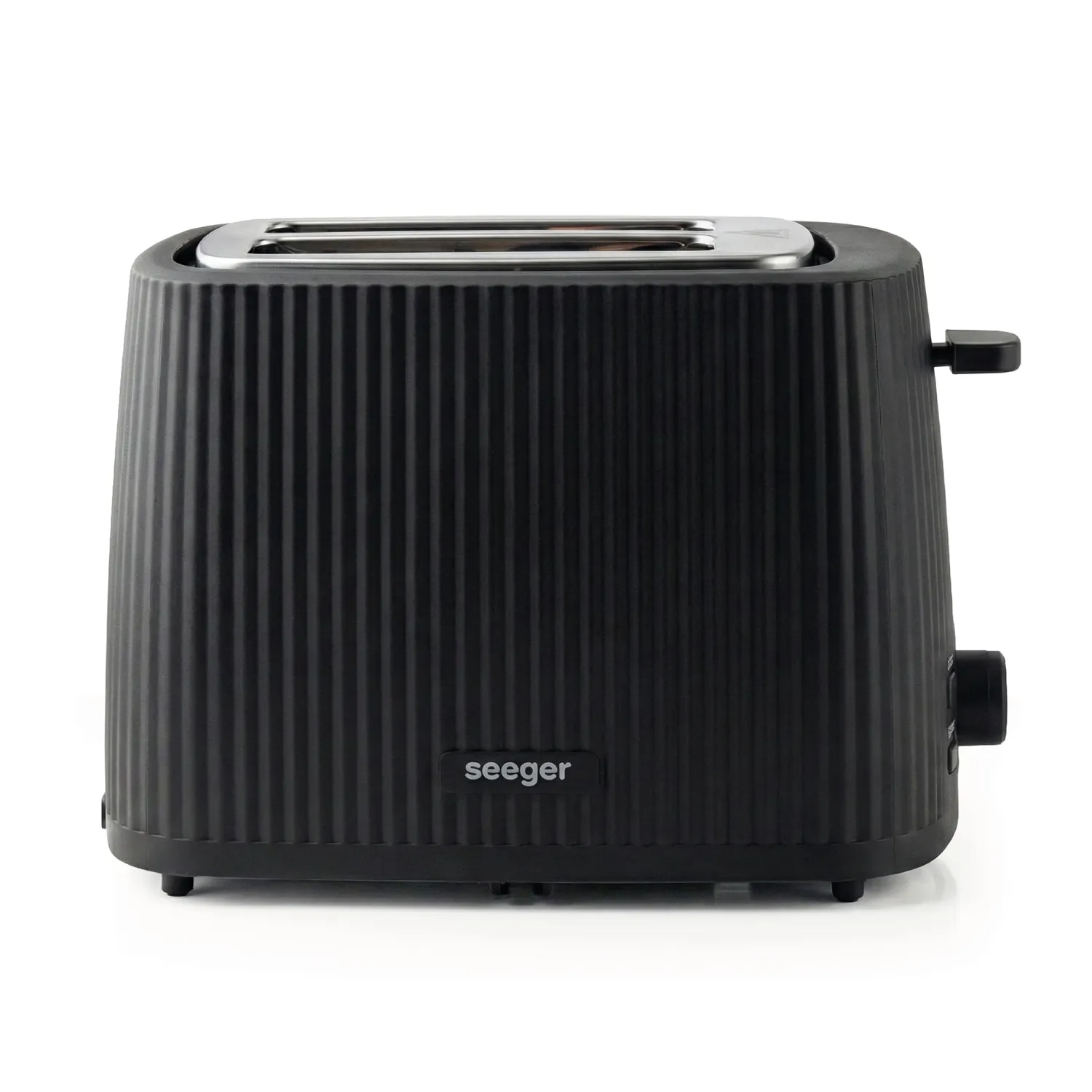 Seeger Toaster Tostapane Nero Design Scanalato