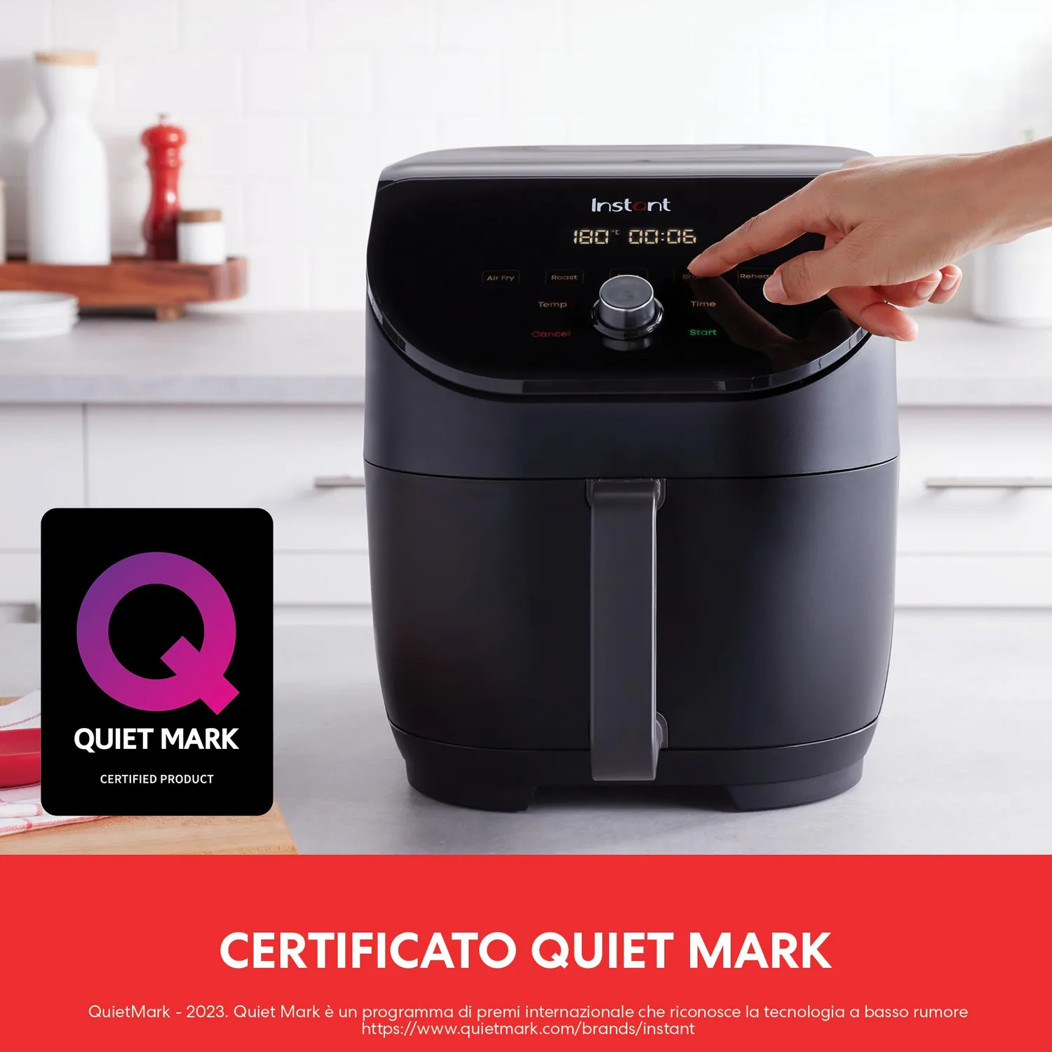 Instant Vortex Slim friggitrice aria nera 5,7L