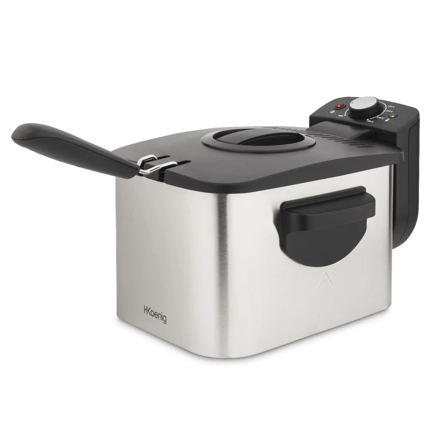 H.Koenig DFX600 friggitrice doppia 2x3L inox 3600W