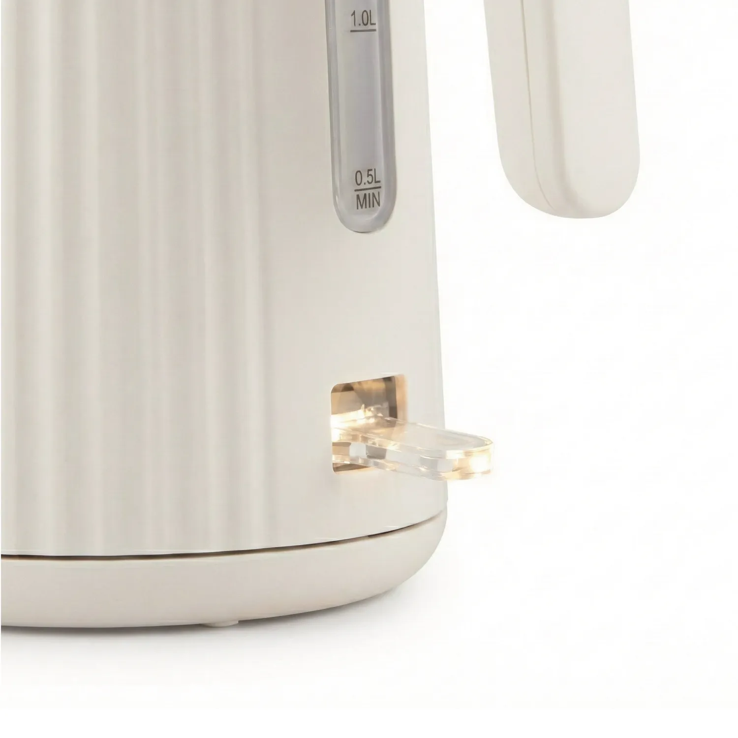 Seeger bollitore elettrico beige costolato 1,7L