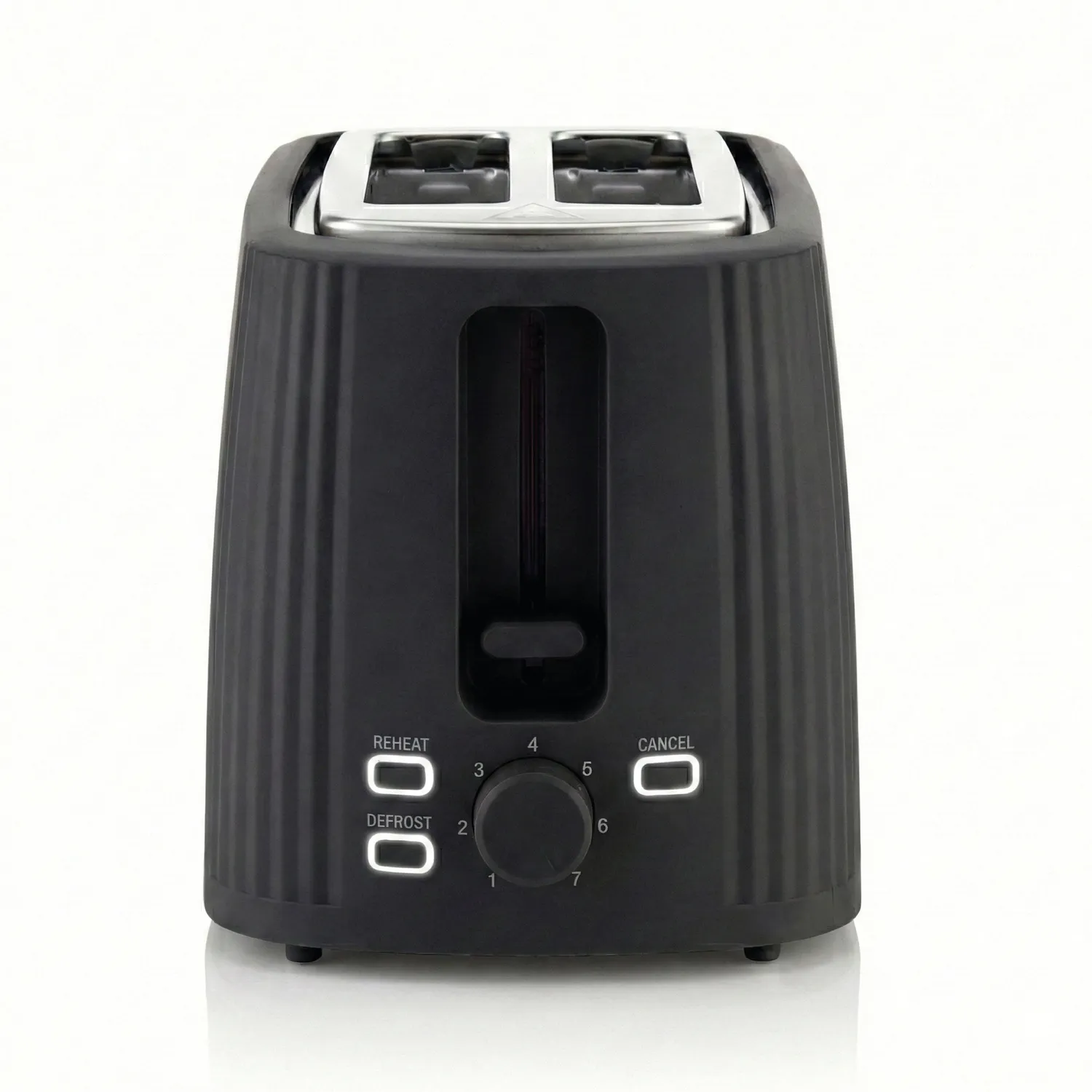 Seeger Toaster Tostapane Nero Design Scanalato