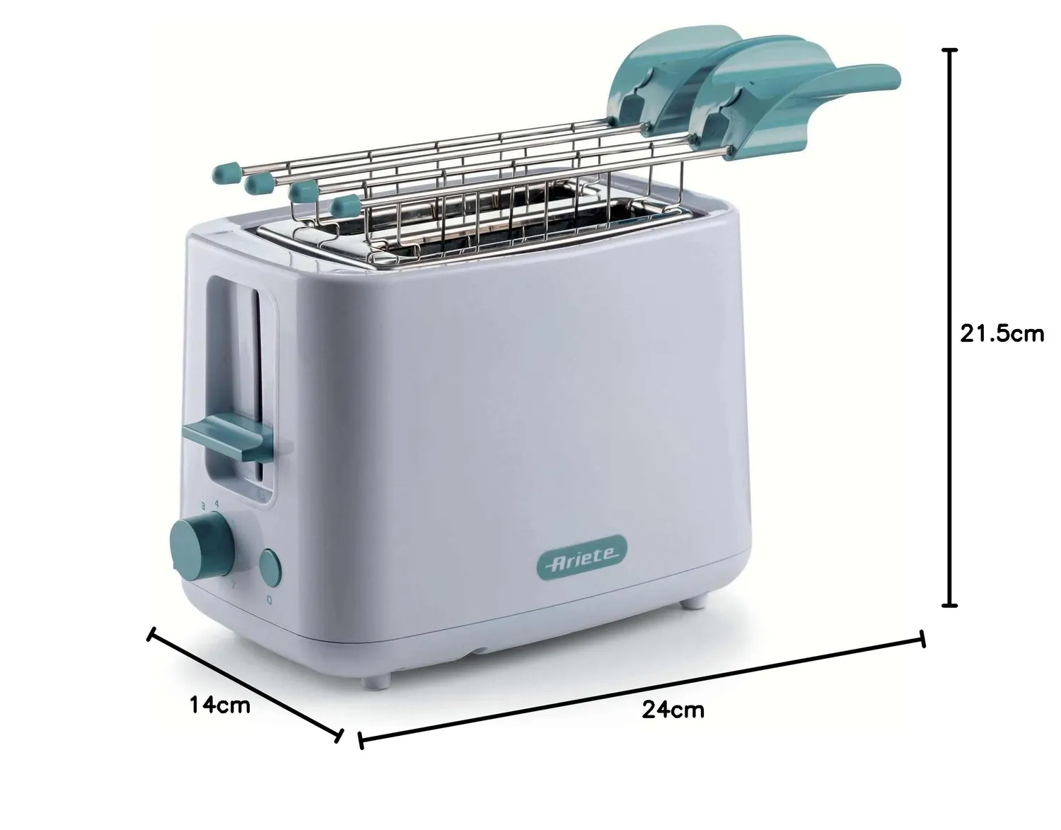 Ariete Breakfast 157 tostapane bianco 2 fette 7 livelli