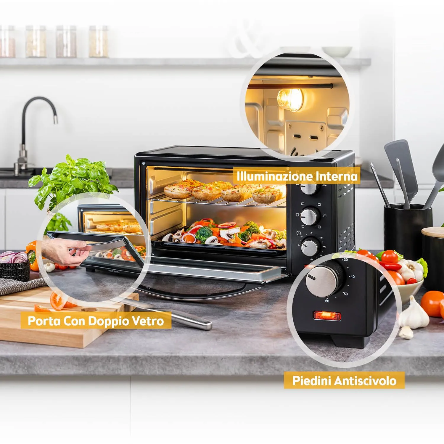 First Austria 20L mini forno elettrico 1380W 230°C