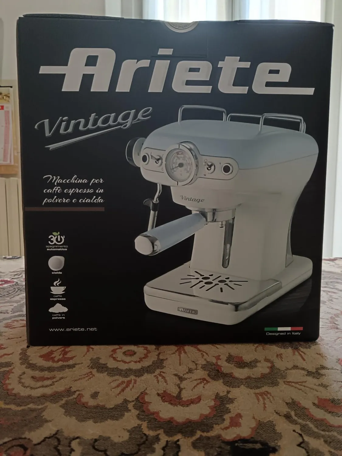 Ariete Vintage 1389 macchina espresso beige 15 bar