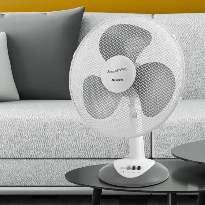 Ariete Freshair 847 Ventilatore da Tavolo Bianco 3 Velocità