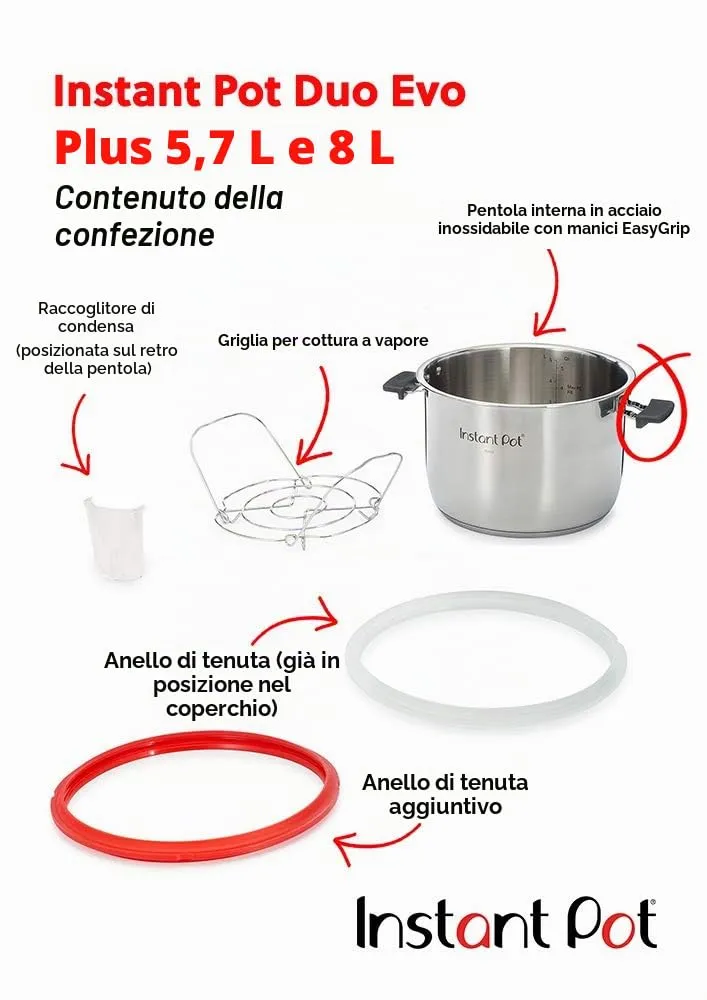 Instant Pot Duo Evo Plus multicooker 10 in 1 5,7 litri