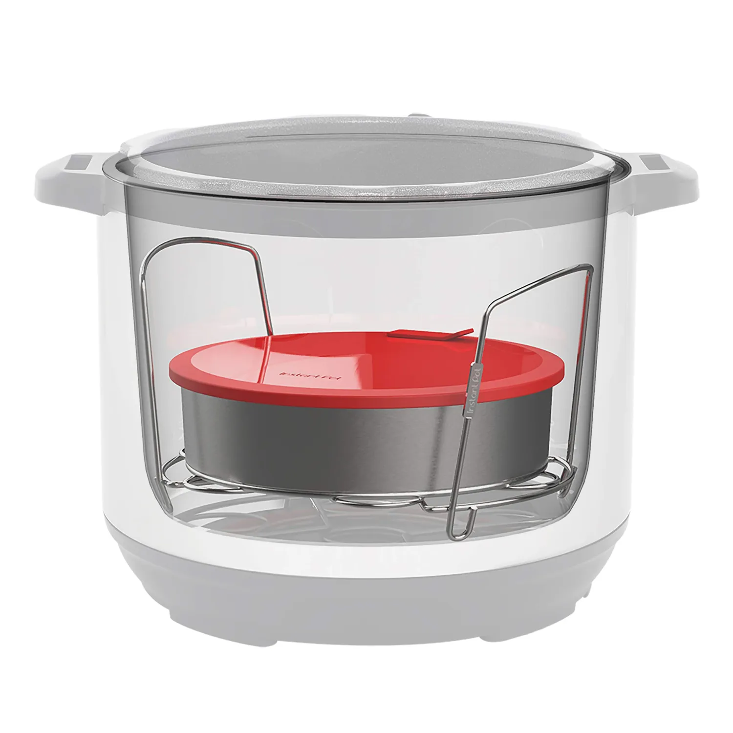 Instant Pot tortiera rotonda acciaio inox 18 cm con coperchio