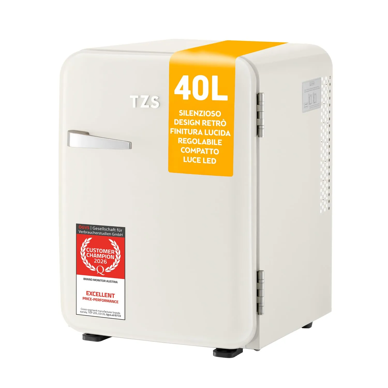 First Austria minifrigo retrò 40L verde chiaro silenzioso