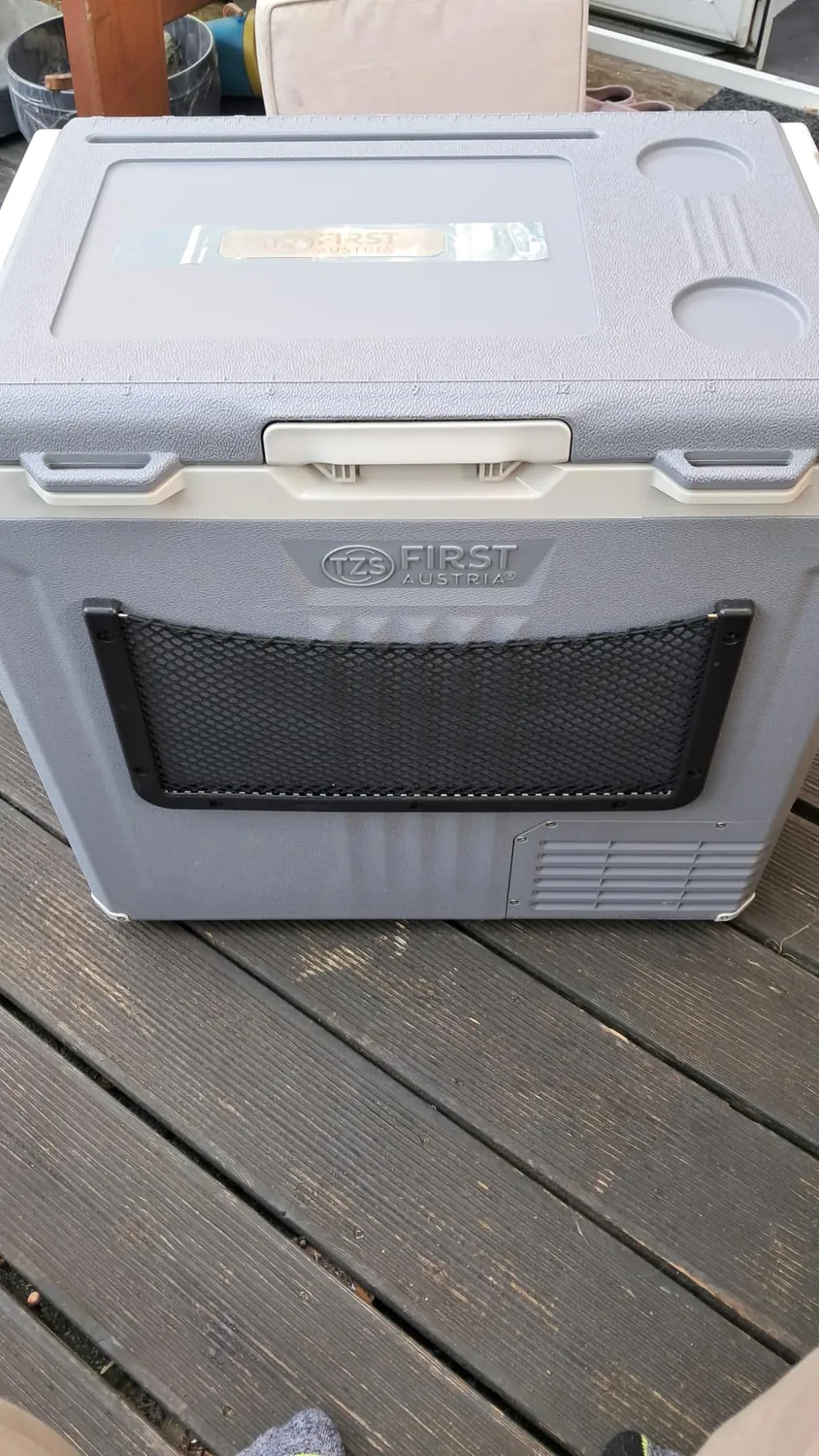First Austria Frigo a Compressore Portatile 50L Grigio -20°C
