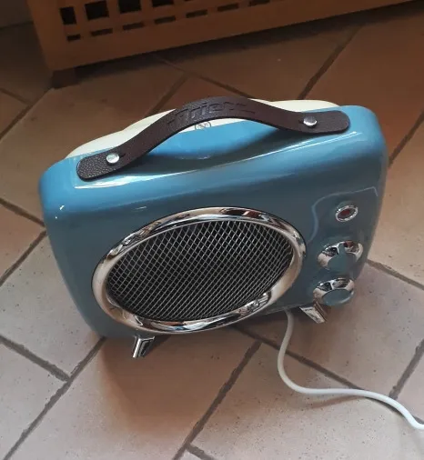 Ariete Vintage termoventilatore da terra celeste 2000W