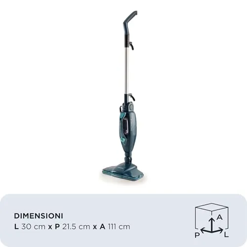 Ariete 4175 Steam Mop scopa a vapore blu pieghevole