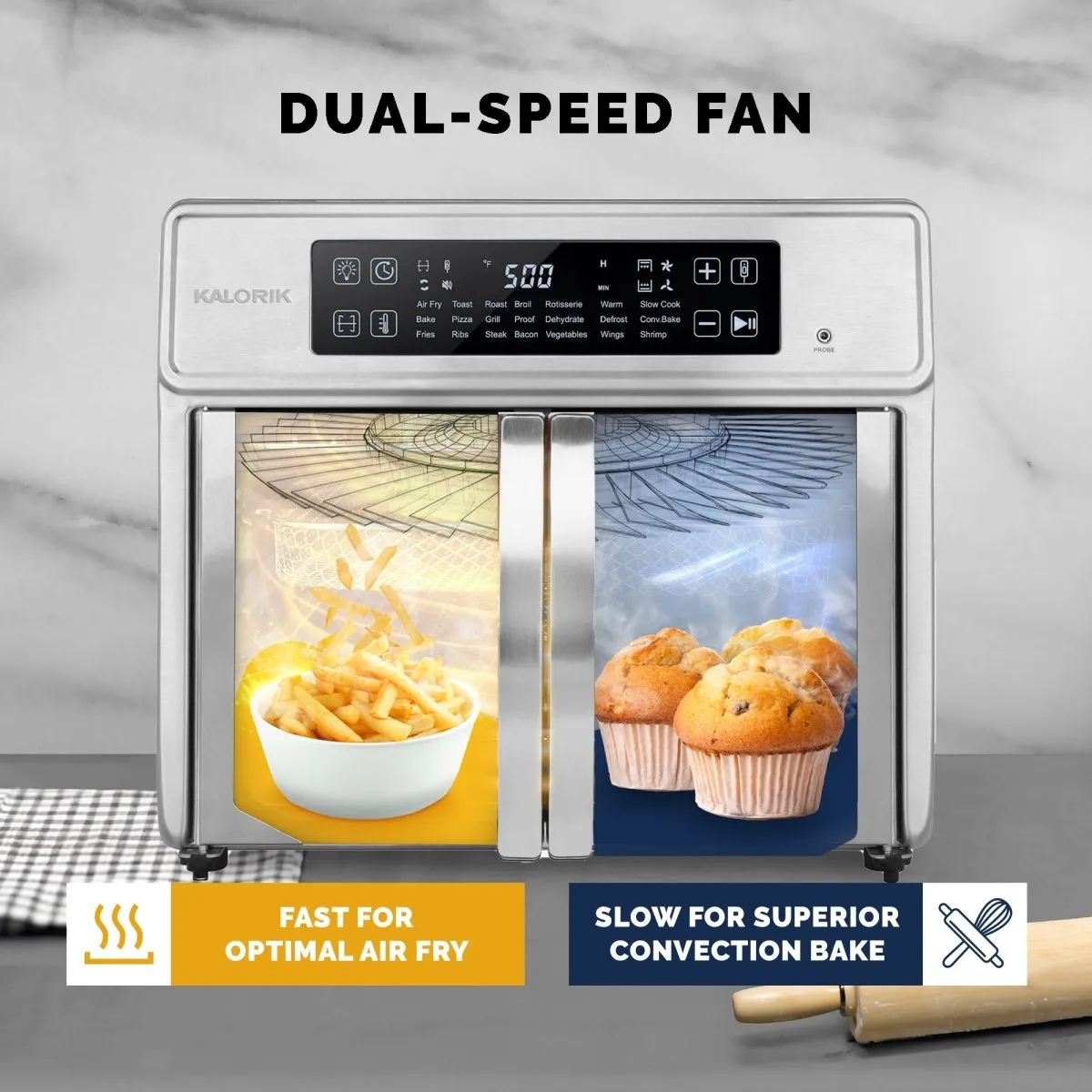Kalorik Maxx Advance forno friggitrice 26Qt 21 preset sonda