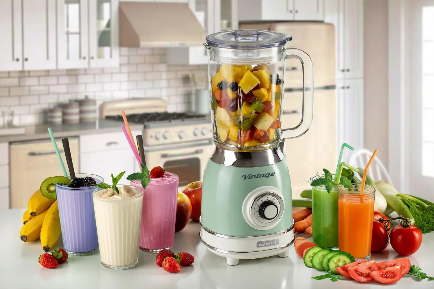 Ariete Vintage 583 frullatore vetro verde 1,5L