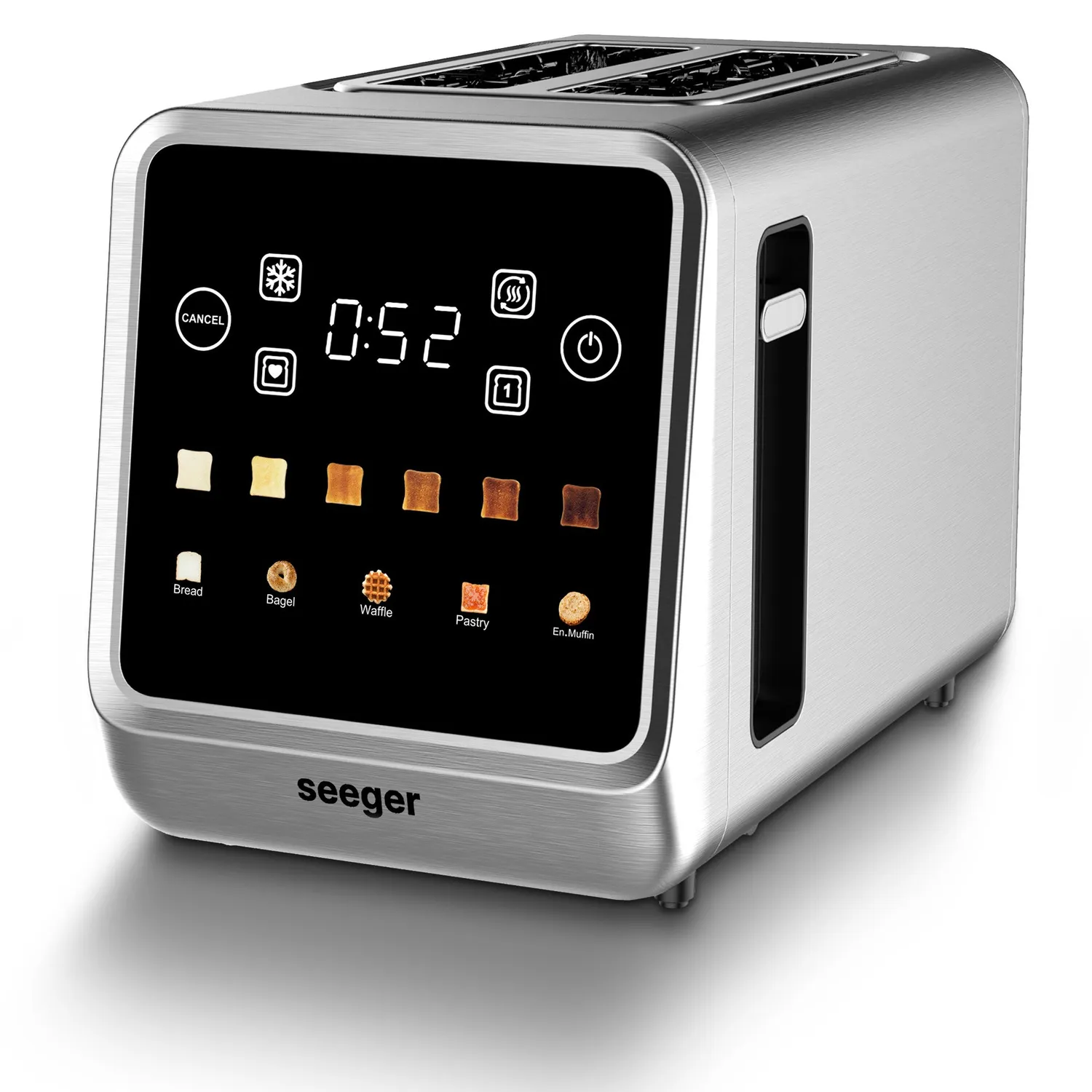 Seeger Digital Toaster tostapane acciaio inox touchscreen