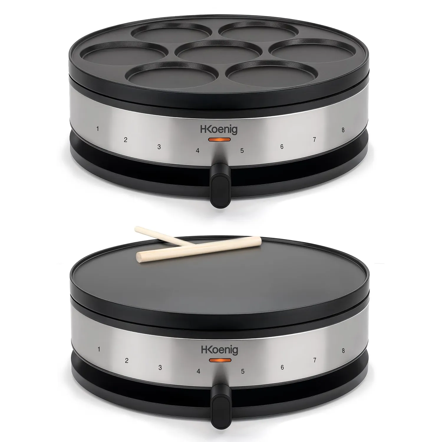 Koenig KREP56 crepiera elettrica 33 cm mini crepes antiaderente