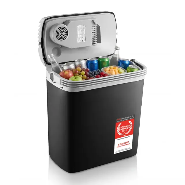 First Austria TZS 24L Frigo Portatile Nero Caldo e Freddo