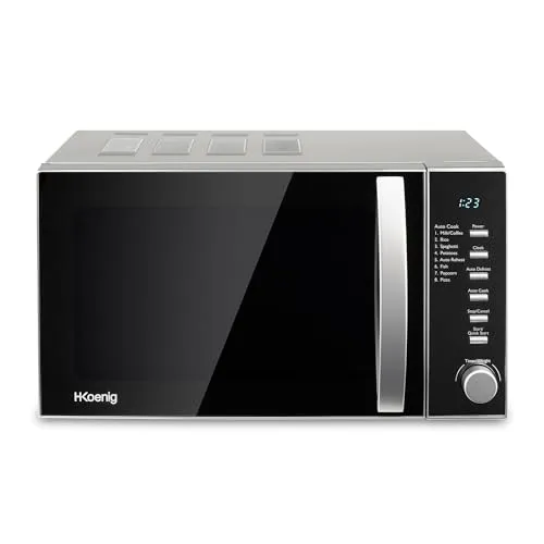 H.Koenig VIO2 Microonde 20L 8 Programmi Nero Specchio