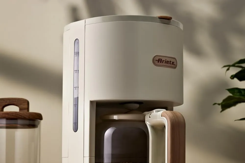Ariete Breakfast Wood 1394 Macchina Caffè Americano Beige 12 Tazze
