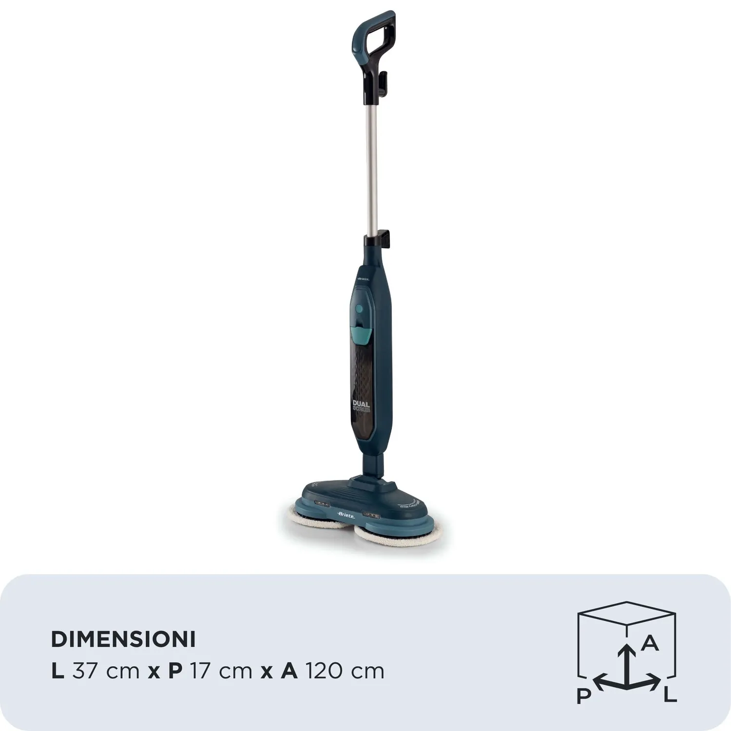 Ariete 4178 Dual Scrub Steam scopa a vapore 400 ml