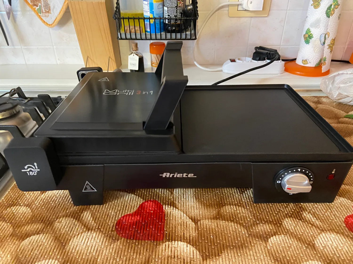Ariete 1916 Griglia Elettrica 2200W Liscia Rigata 3 in 1