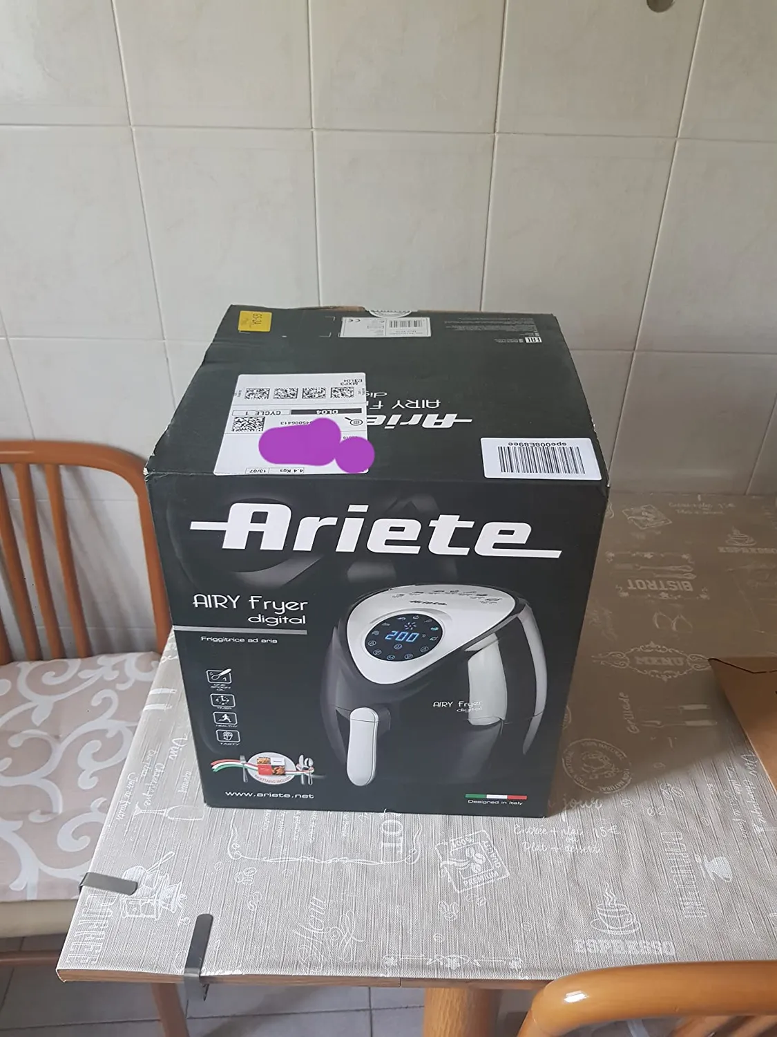 Ariete Airy Fryer Digital 4616 friggitrice aria nero 3,5L