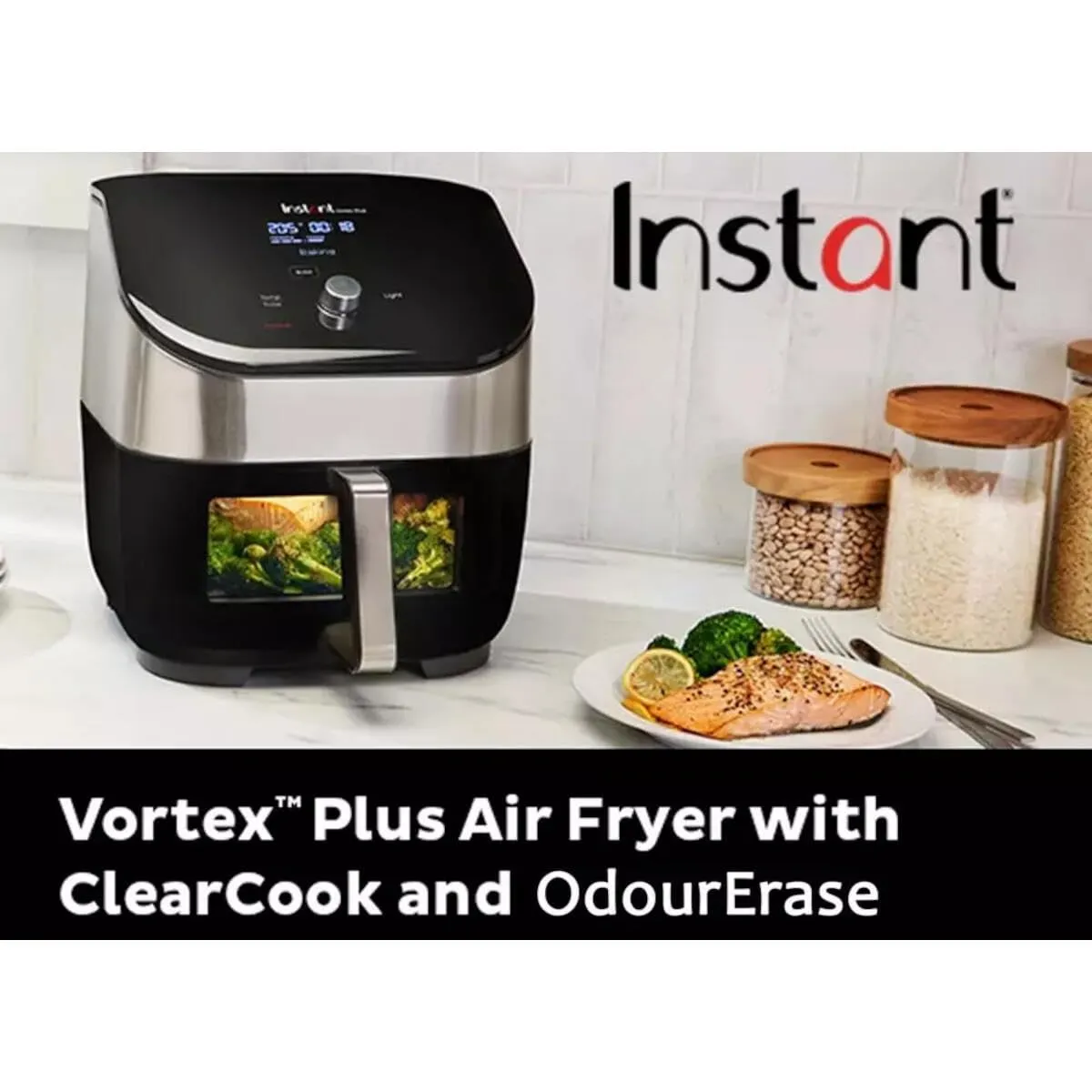 Instant Vortex Plus ClearCook Friggitrice aria 5,7L grigia