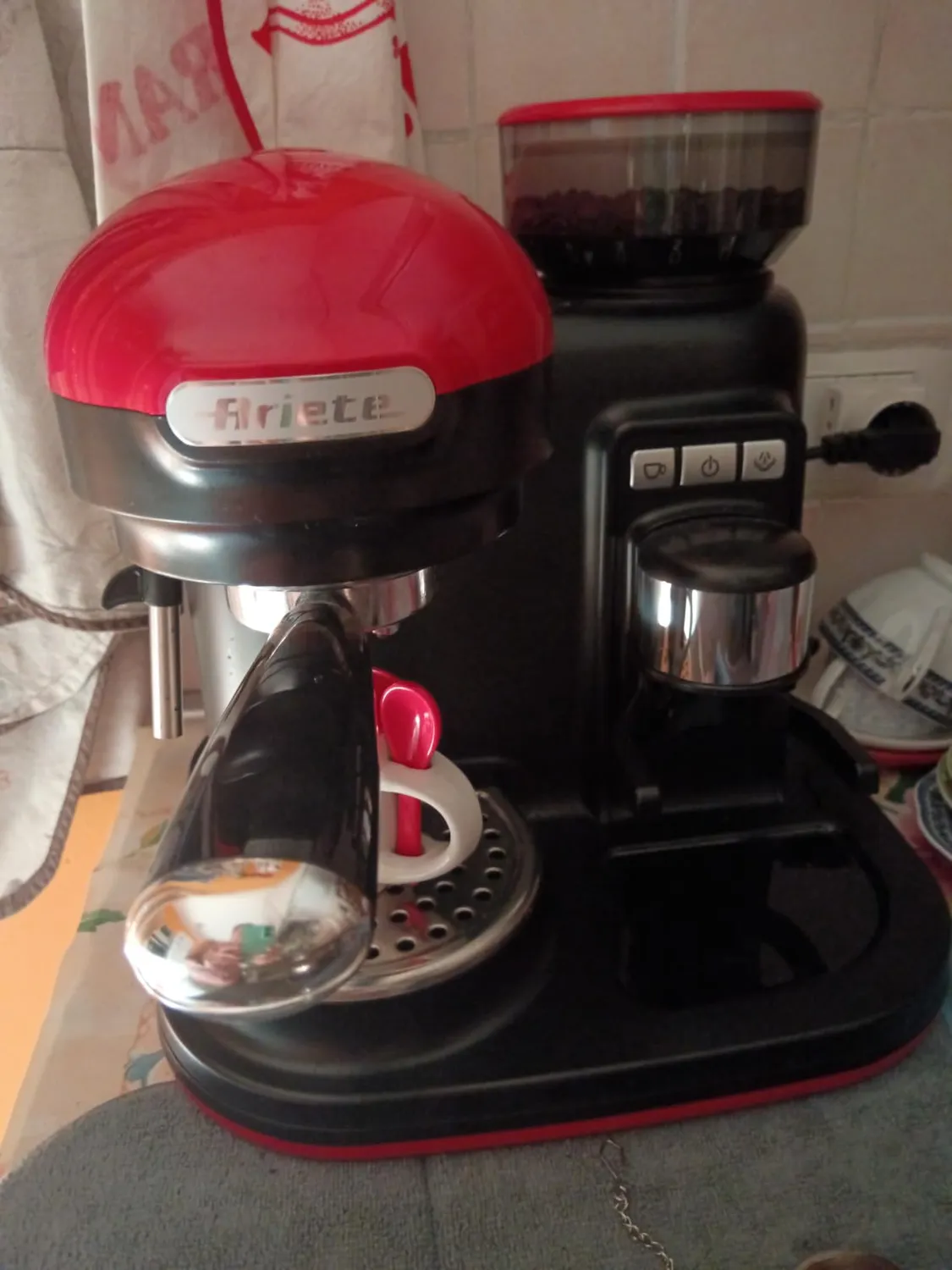 Ariete Moderna 1318 macchina espresso bianca grani
