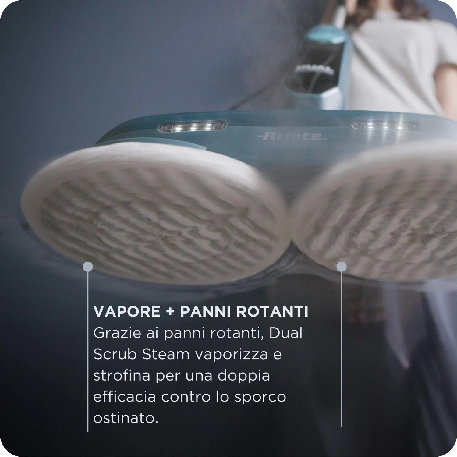 Ariete 4178 Dual Scrub Steam scopa a vapore 400 ml
