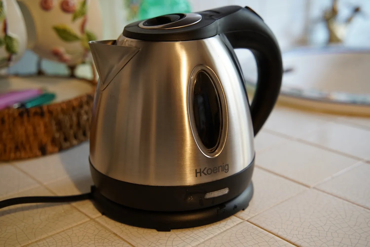 H.Koenig BO12 bollitore elettrico 1,2 L vetro 1630 W