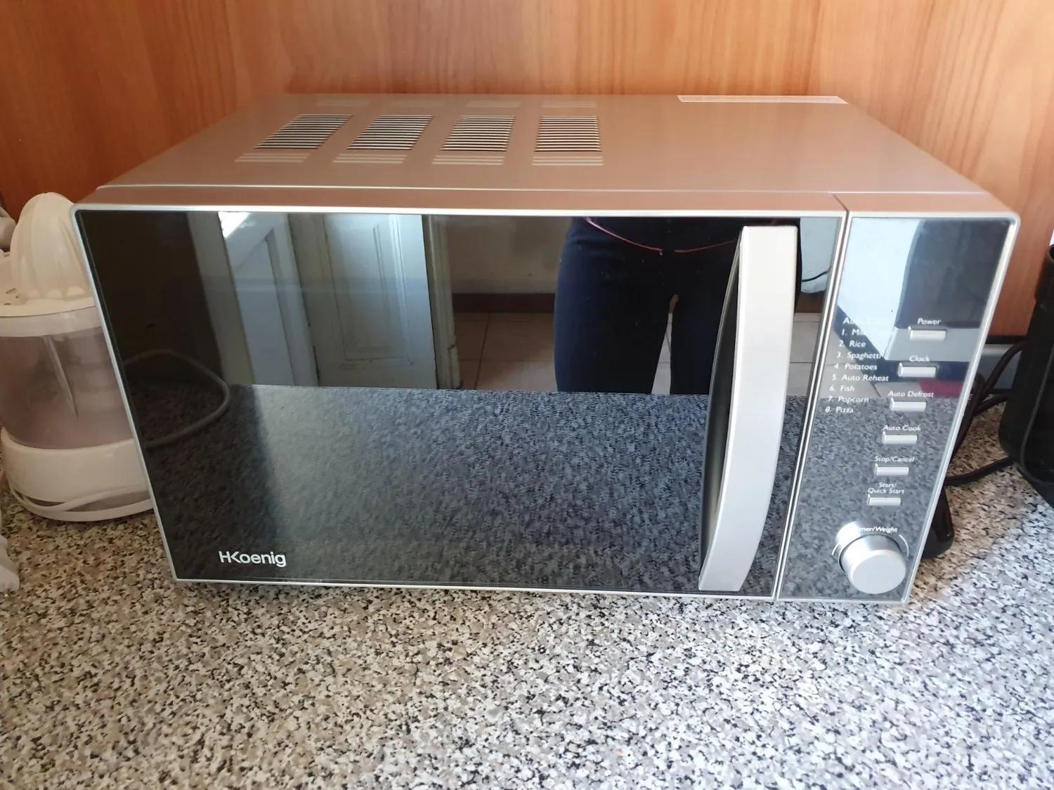 H.Koenig VIO2 Microonde 20L 8 Programmi Nero Specchio